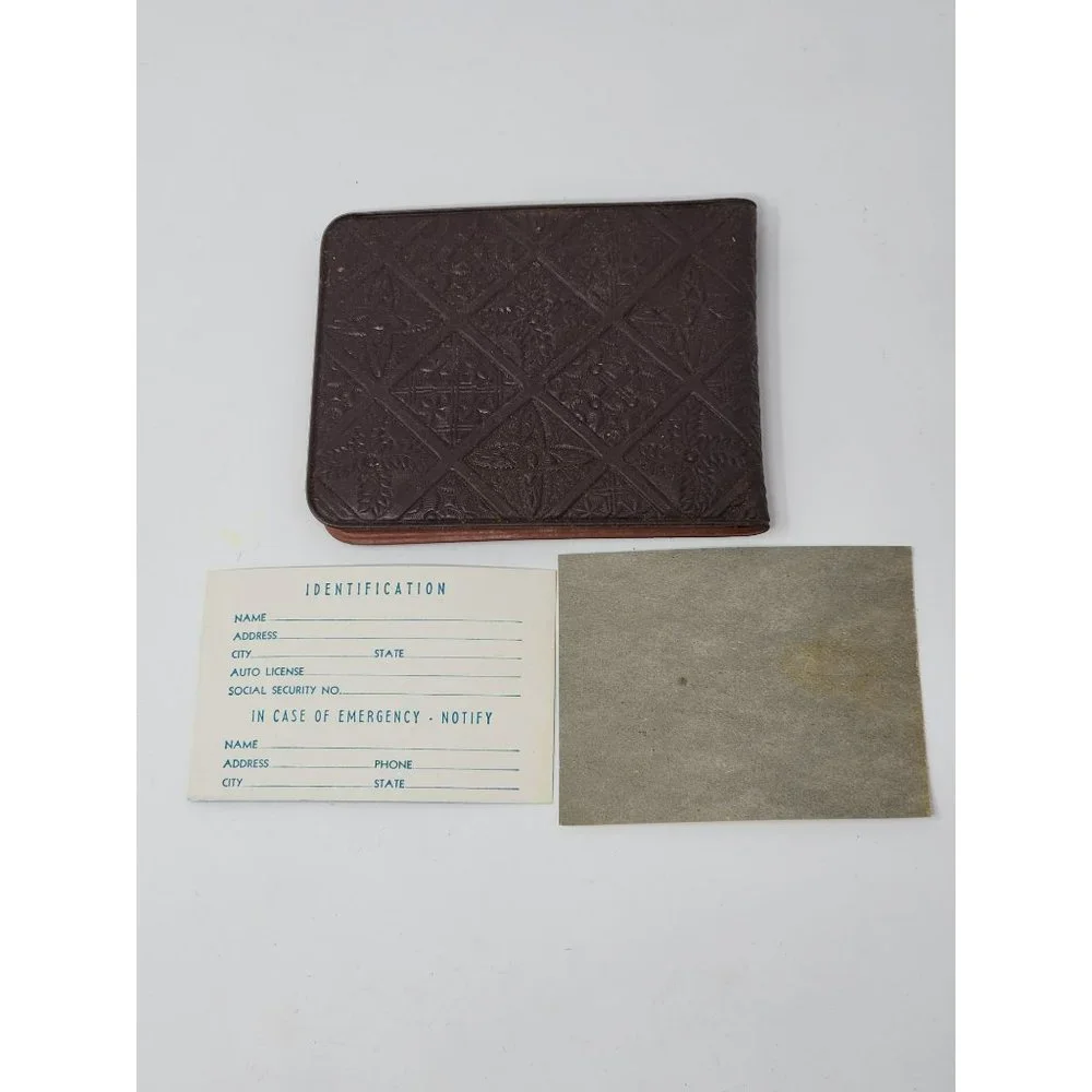 Vintage Remelon Made Mens Wallet With Remelon And Feed Co Advertisement‎